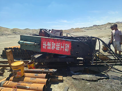 井底煤倉(cāng)反井鉆機(jī)導(dǎo)擴(kuò)孔施工